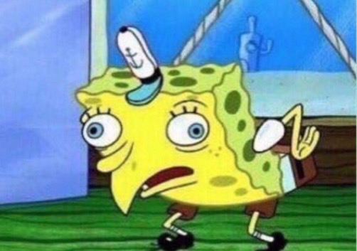 Mocking Spongebob blank meme template