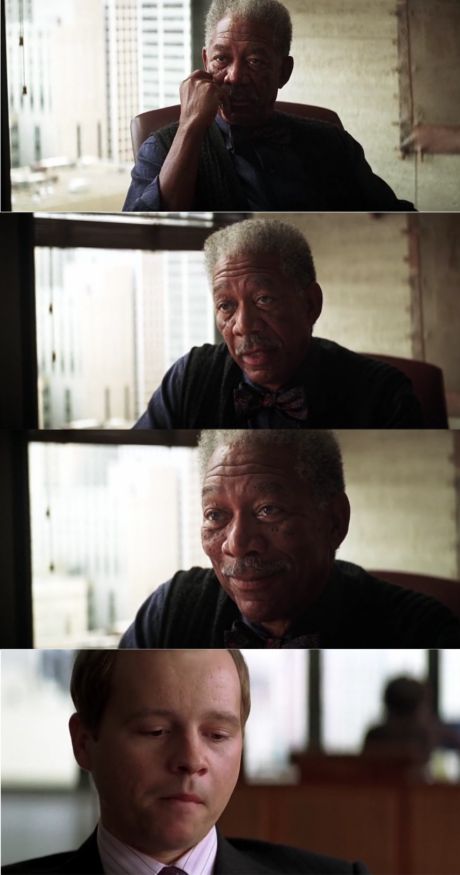 Morgan Freeman Good Luck blank meme template
