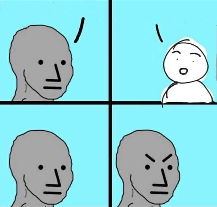 NPC Meme blank meme template