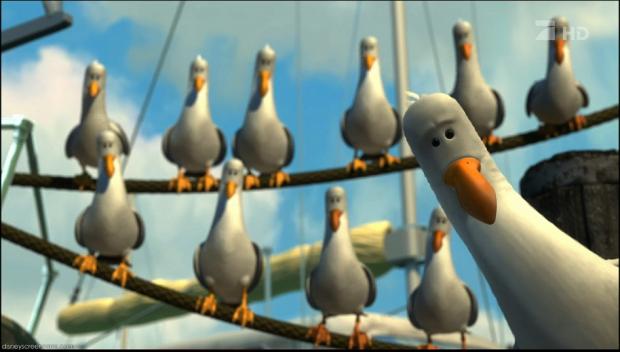 Nemo Seagulls Mine blank meme template