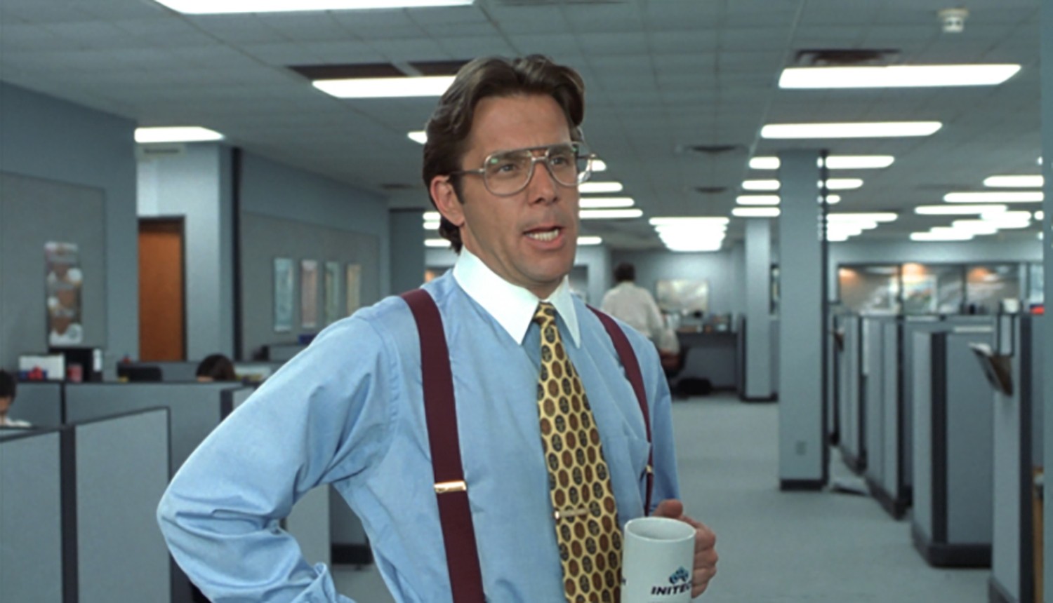 Office Space Bill Lumbergh blank meme template