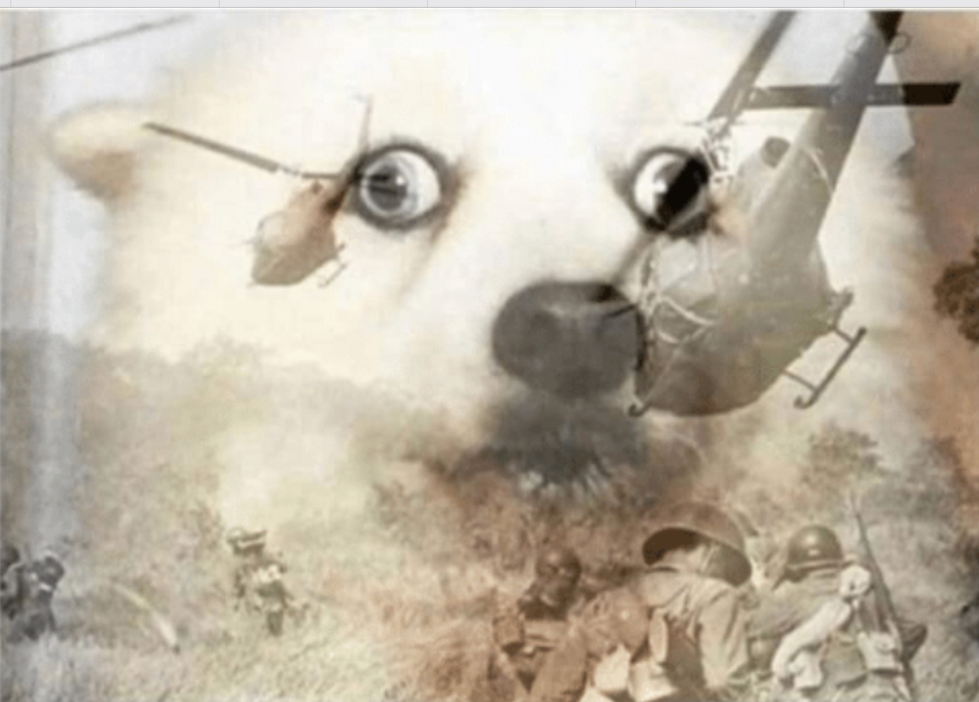 PTSD dog blank meme template