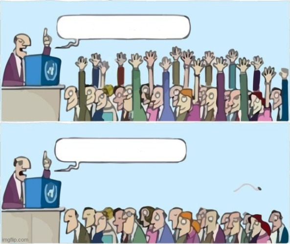 People Raising Hands blank meme template
