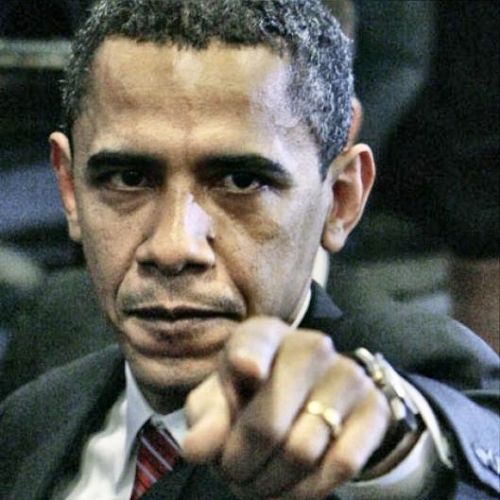 Pissed Off Obama blank meme template