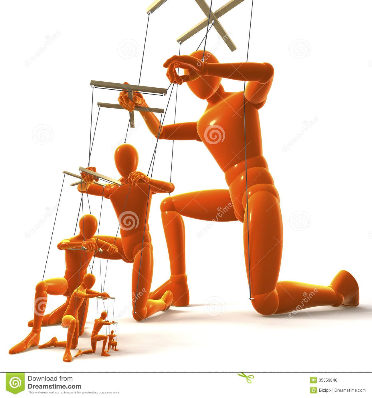 Puppet hierarchy blank meme template