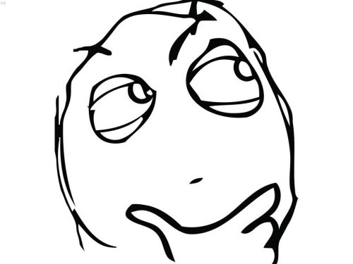 Question Rage Face blank meme template