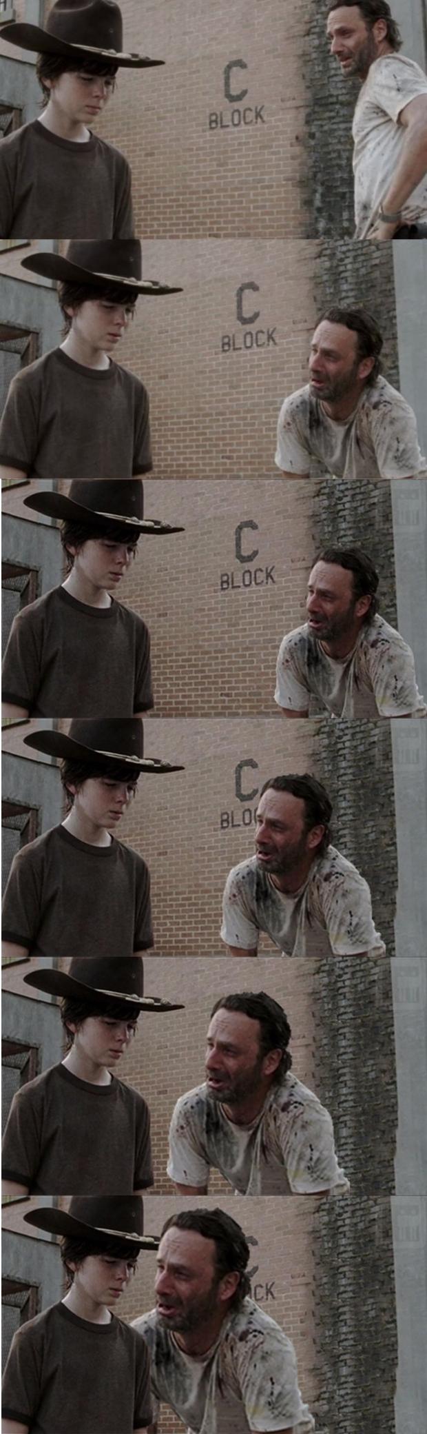 Rick and Carl Longer blank meme template