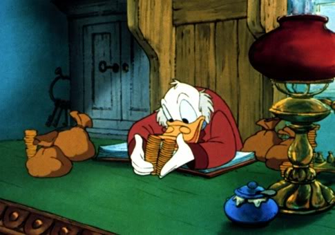 Scrooge McDuck 2 blank meme template
