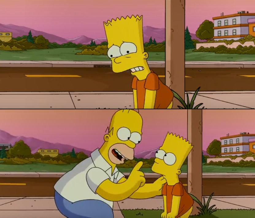Simpsons so far blank meme template
