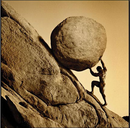 Sisyphus blank meme template