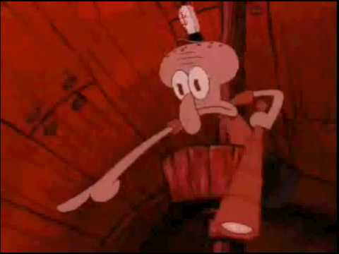Squidward pointing blank meme template
