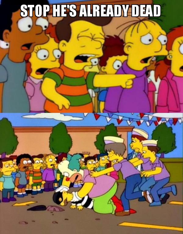 Stop He's Already Dead blank meme template