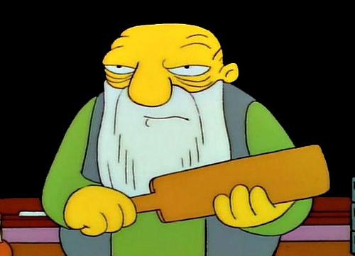 That's a paddlin' blank meme template