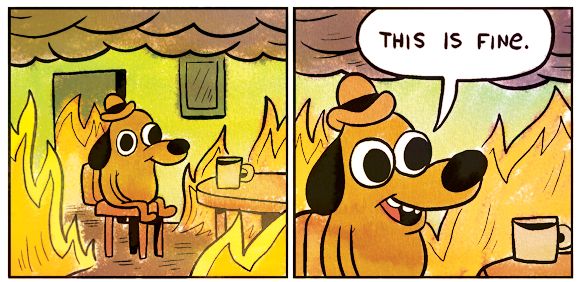 This Is Fine blank meme template