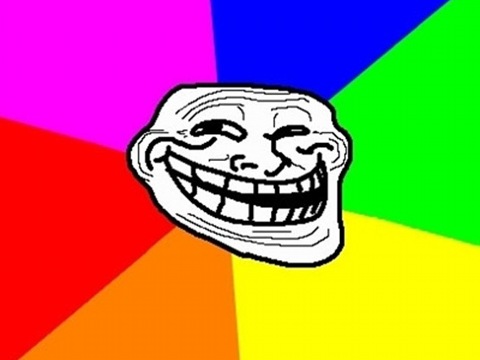 Troll Face Colored blank meme template