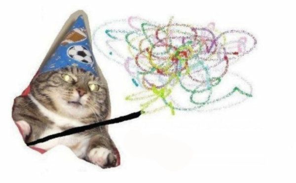 Woosh cat blank meme template