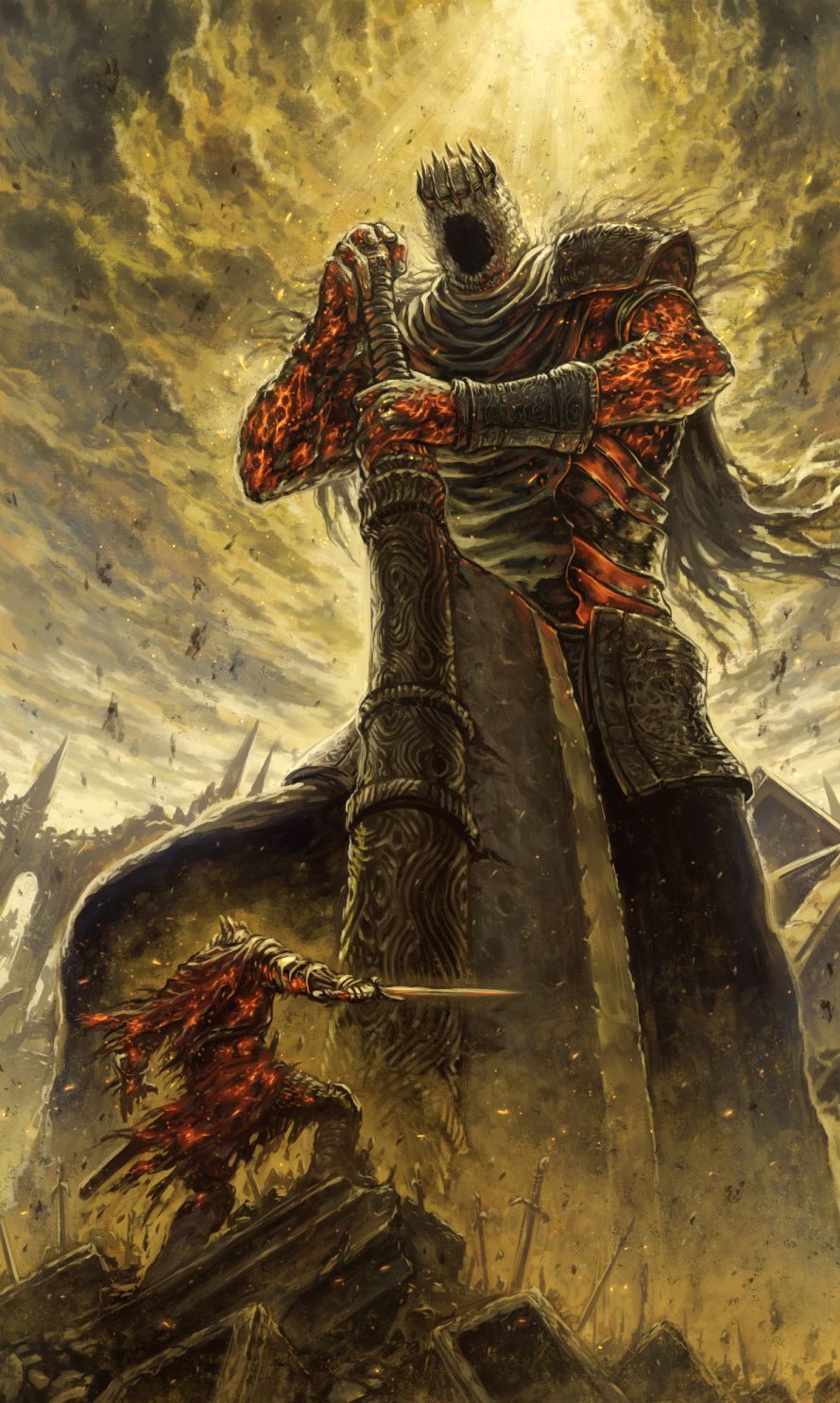Yhorm Dark Souls blank meme template