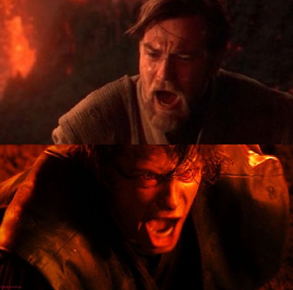 Anakin and Obi Wan blank meme template