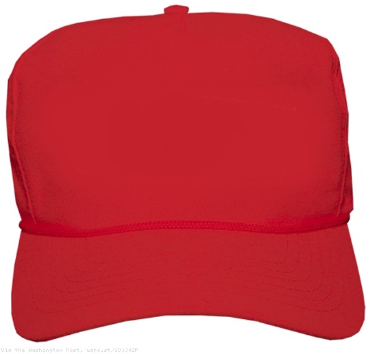 blank red MAGA hat blank meme template