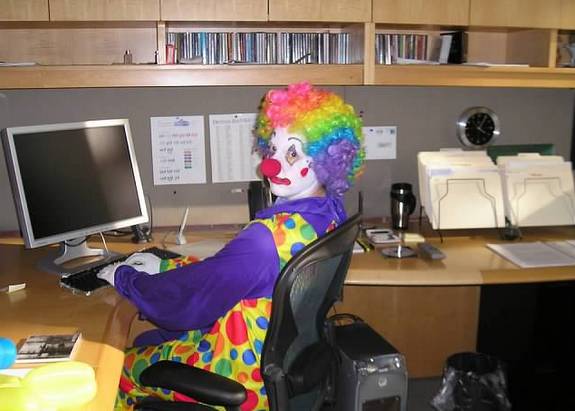 Clown Computer blank meme template
