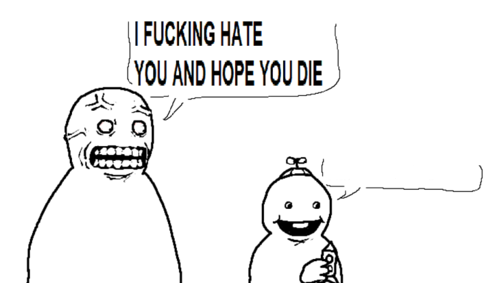 i hate you and hope you die blank meme template
