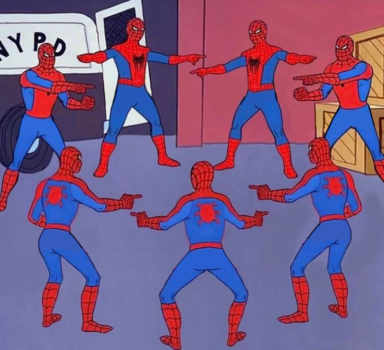 same spider man 7 blank meme template