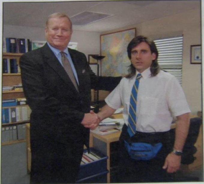 the office handshake blank meme template