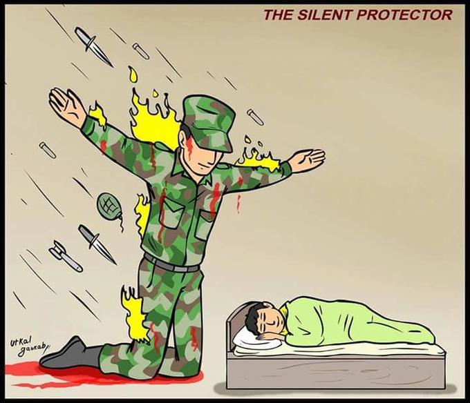 The Silent Protector blank meme template