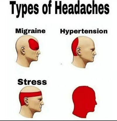 Types of Headaches meme blank meme template