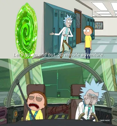 20 minute adventure rick morty blank meme template