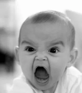 Angry Baby blank meme template