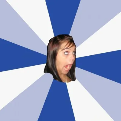 Annoying Facebook Girl blank meme template