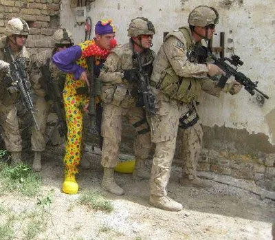 Army clown blank meme template
