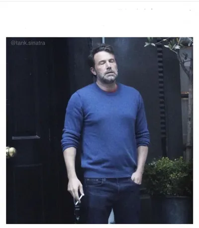 Ben affleck smoking blank meme template