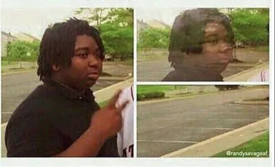 Black guy disappearing blank meme template