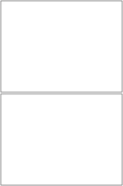 Blank Comic Panel 1x2 meme template