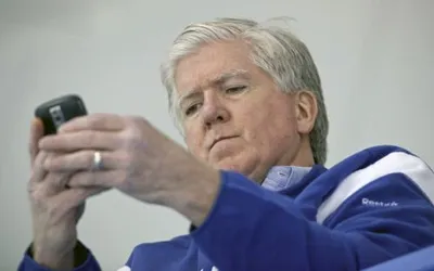 Brian Burke On The Phone blank meme template