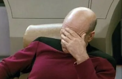 Captain Picard Facepalm blank meme template