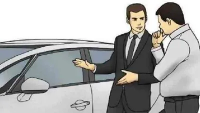 Car Salesman Slaps Roof Of Car blank meme template