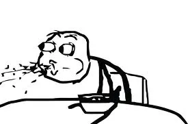 Cereal Guy Spitting blank meme template