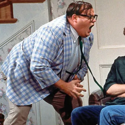 Chris Farley For the love of god blank meme template