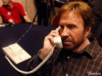 Chuck Norris Phone blank meme template