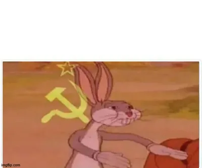 Communist Bugs Bunny blank meme template