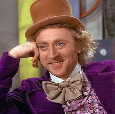 Creepy Condescending Wonka blank meme template
