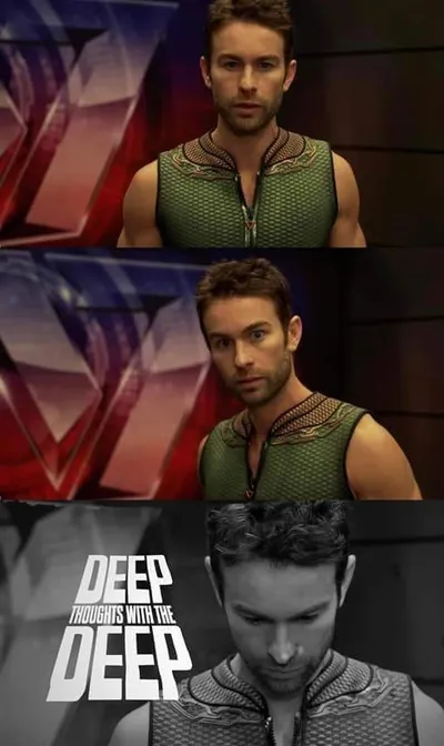 Deep Thoughts with the Deep blank meme template
