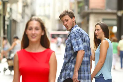 Distracted Boyfriend blank meme template