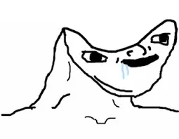 Drooling Brainless Idiot blank meme template