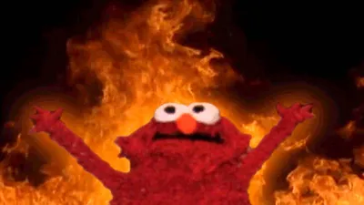 elmo fire blank meme template