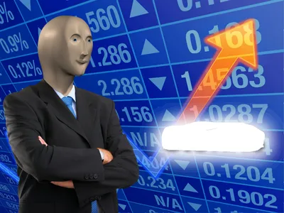 Empty Stonks blank meme template
