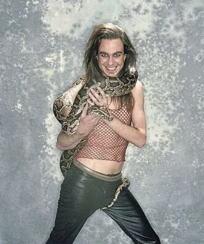 Fabulous Frank And His Snake blank meme template